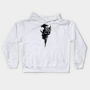 cursed skull Kids Hoodie